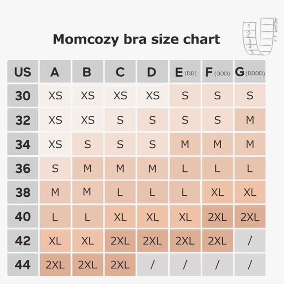 Momcozy Hands free pumping and nursing bra beige Medium - Picture 6 of 9